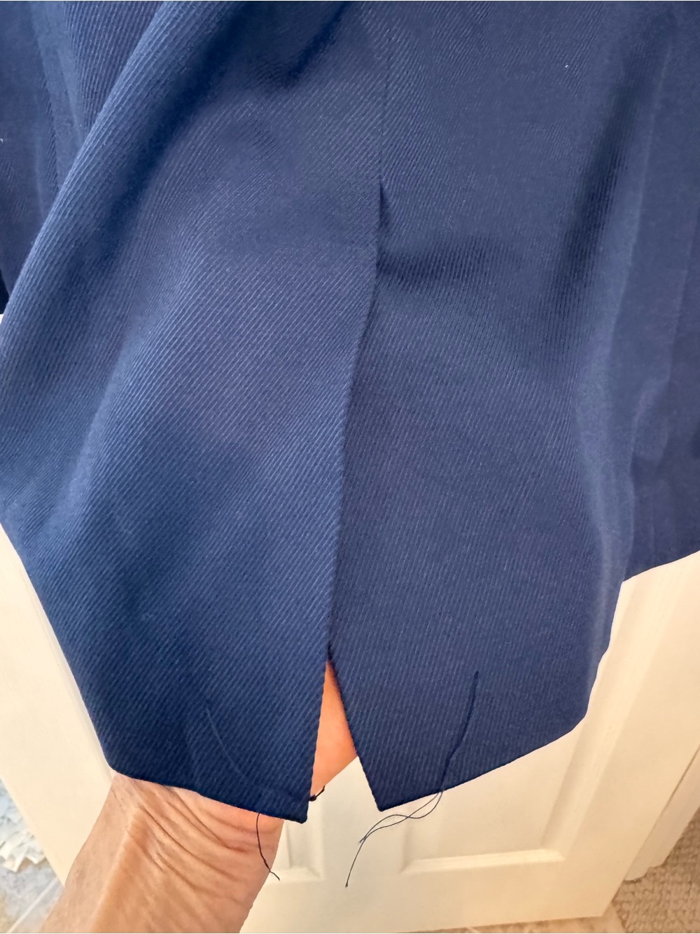 New - Madewell women’s navy  Single-Button Blazer - Picture 5 of 6